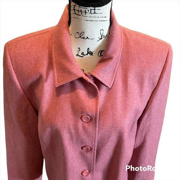 Pendleton Blazer Jacket Pink Size 14 Oversized Wool Barbie Statement colorful - Picture 2 of 10